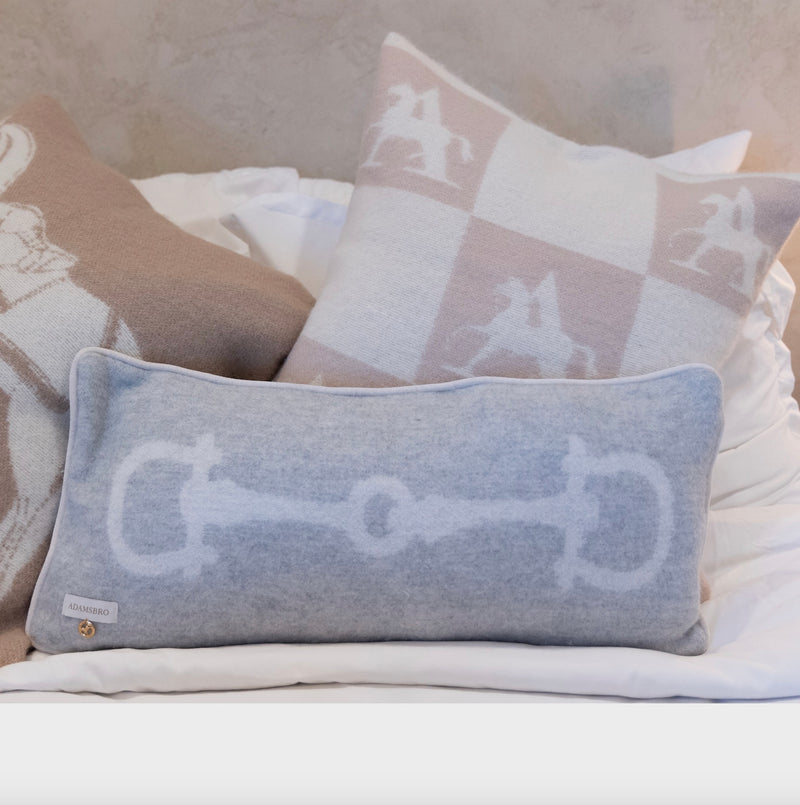 Ull Cashmere kudde Retro Ljusgrå