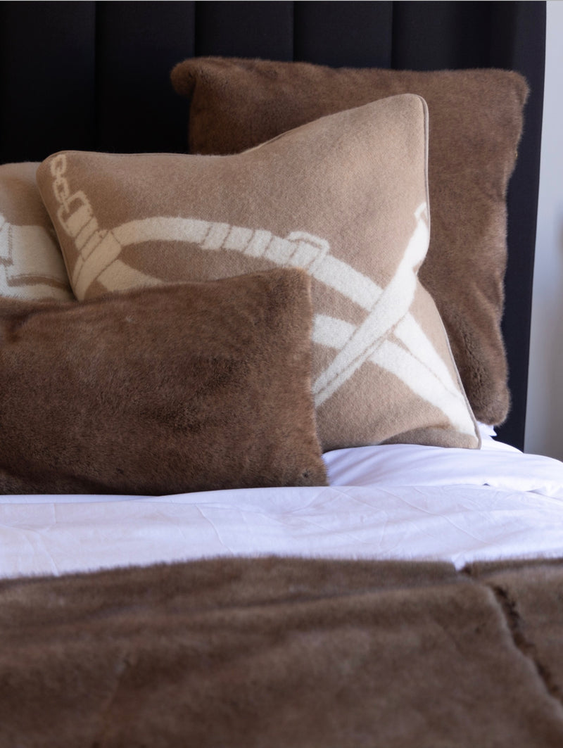 Halter NZ ull kudde Nougat