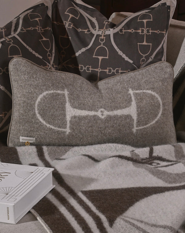 Lyxkudde i 100% Nyzeeländsk Lammull Beige Melange