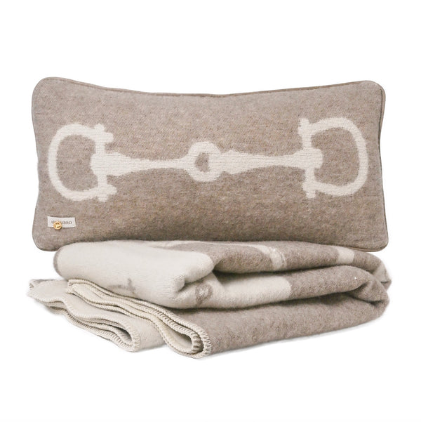 Lyxkudde i 100% Nyzeeländsk Lammull Retro Beige Melange