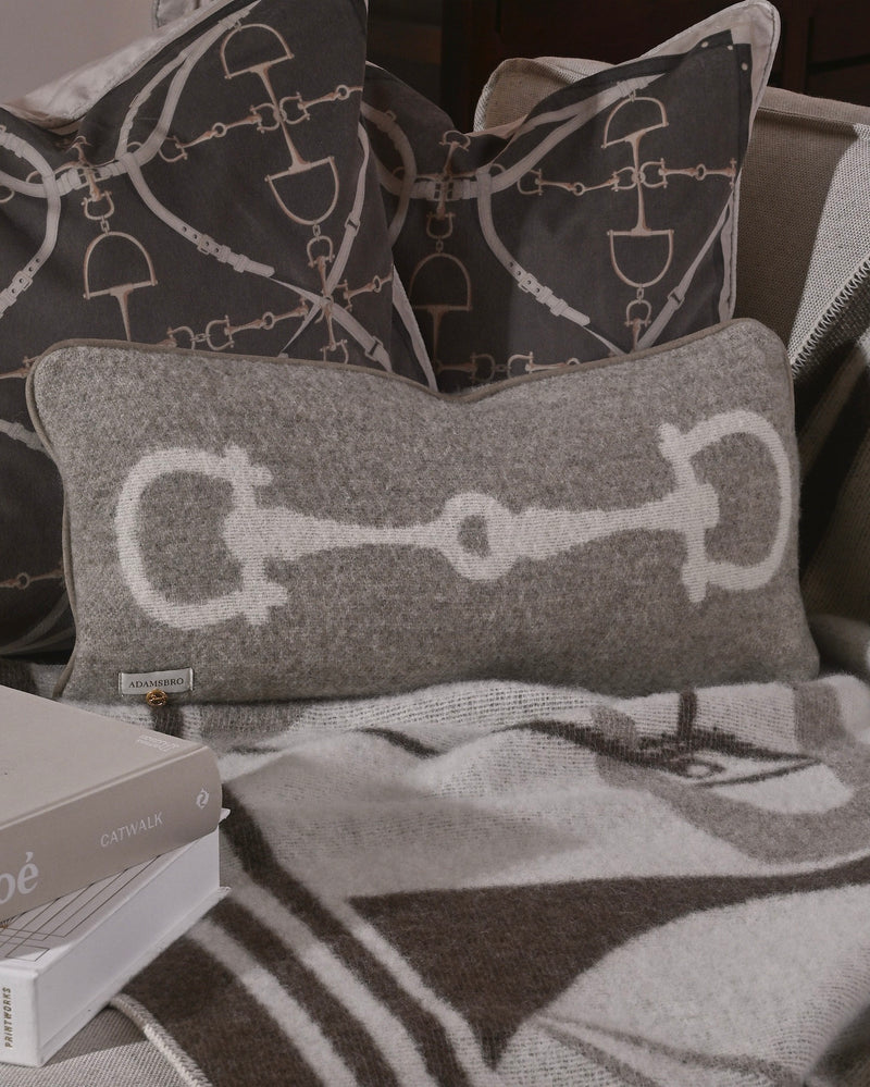 Lyxkudde i 100% Nyzeeländsk Lammull Retro Beige Melange