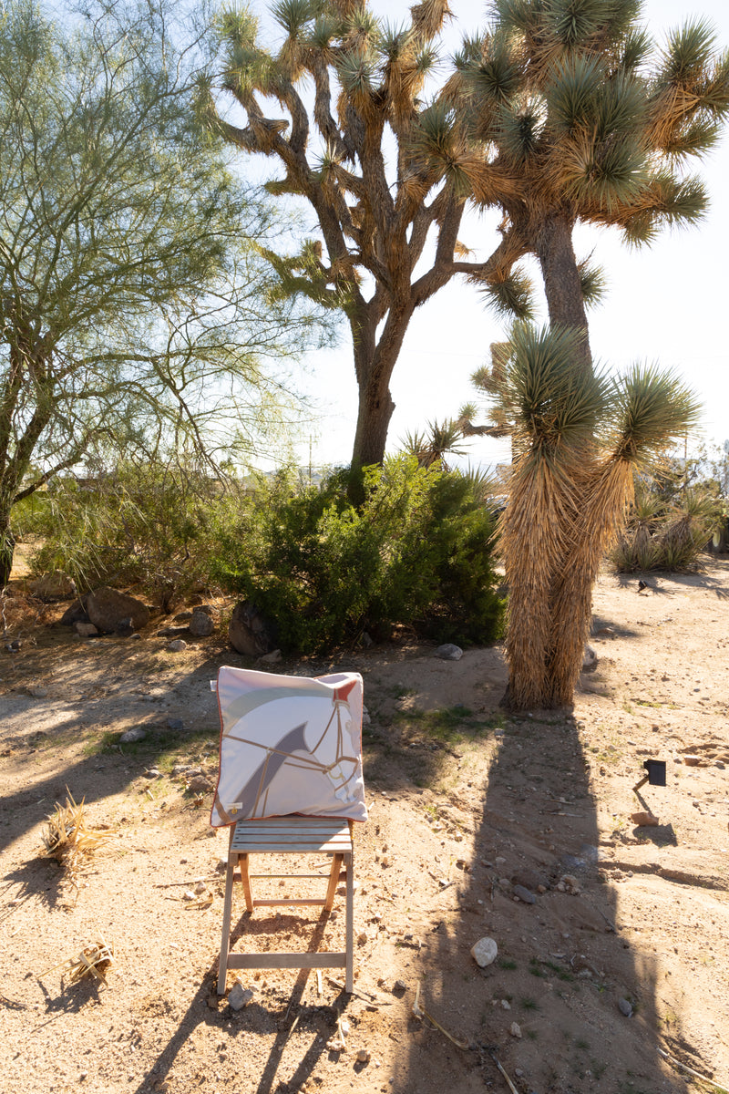 CHEVAL Sammets kudde Soft Pink