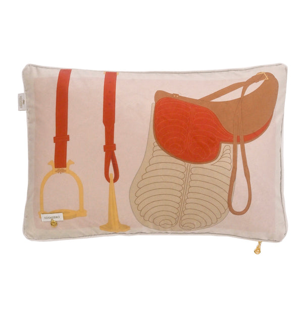Heritage Saddle kudde Soft Pink 60x40 cm