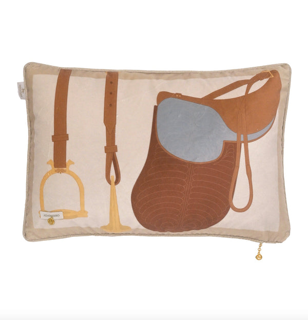 Heritage Saddle kudde Browns 60 x40 cm