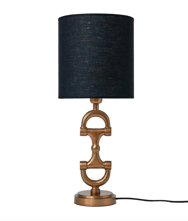 Lampa BIT Antique  Brass med svart skärm inkluderad.