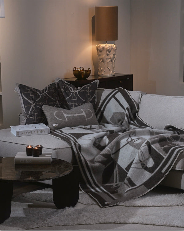 Pläd – Multi Horses i Nyzeeländsk lammull