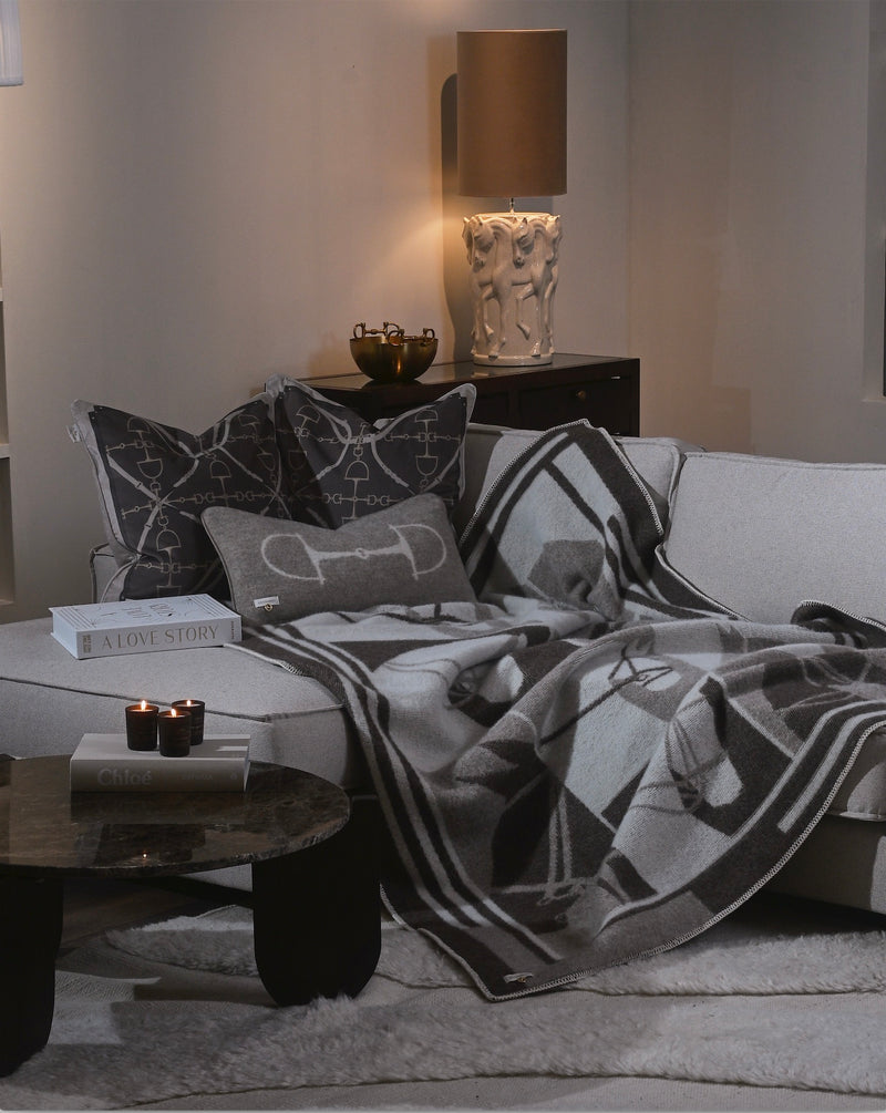 Pläd – Multi Horses i Nyzeeländsk lammull