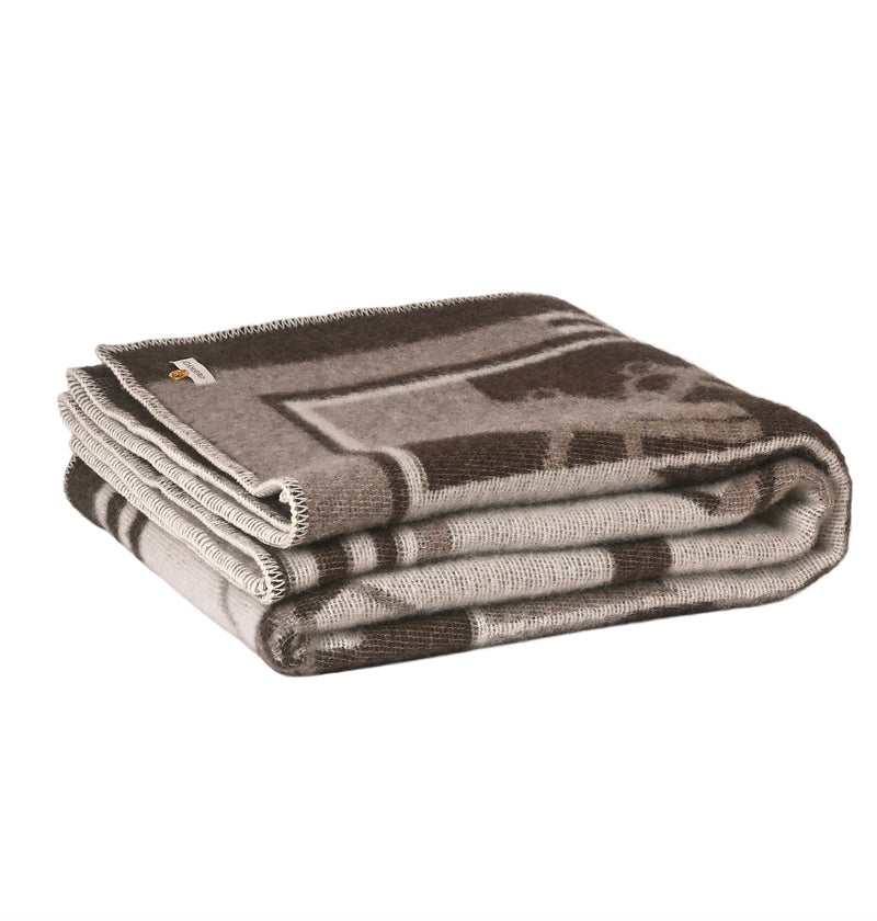 Pläd – Multi Horses i Nyzeeländsk lammull