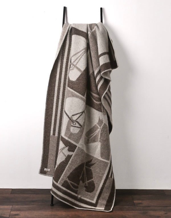 Pläd – Multi Horses i Nyzeeländsk lammull