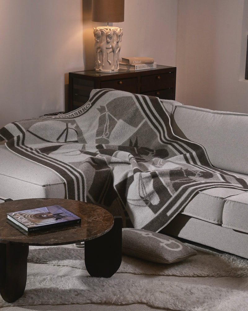 Pläd – Multi Horses i Nyzeeländsk lammull