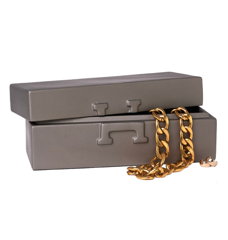 HORSE Jewellery Box Bronze Taupe