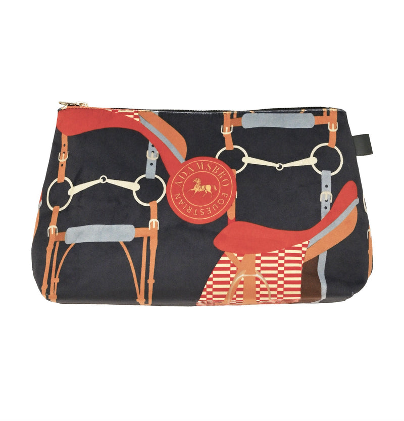 Mjuk Necessär i Sammet – Navy Bridle-design