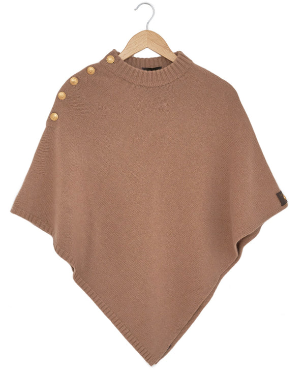 ADAMSBRO CASHMERE PONCHO CAMEL