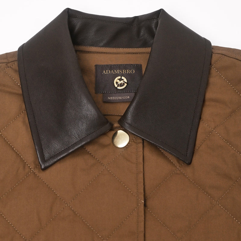 Exklusiv Quiltad Jacka Brun