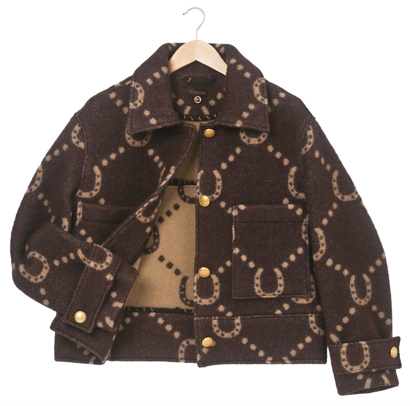 ADAMSBRO Horseshoe Blanket Jacket – Brun & Camel.