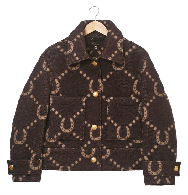 ADAMSBRO Horseshoe Blanket Jacket – Brun & Camel.