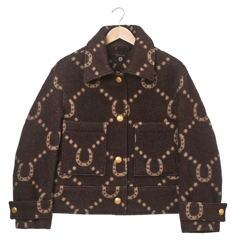 ADAMSBRO Horseshoe Blanket Jacket – Brun & Camel.