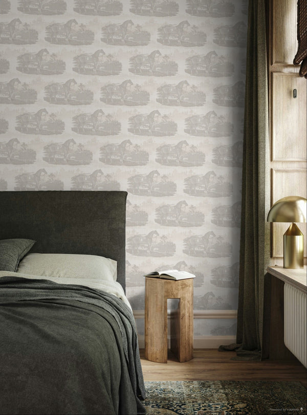 17-09-023-00  Horse Toile Off-white