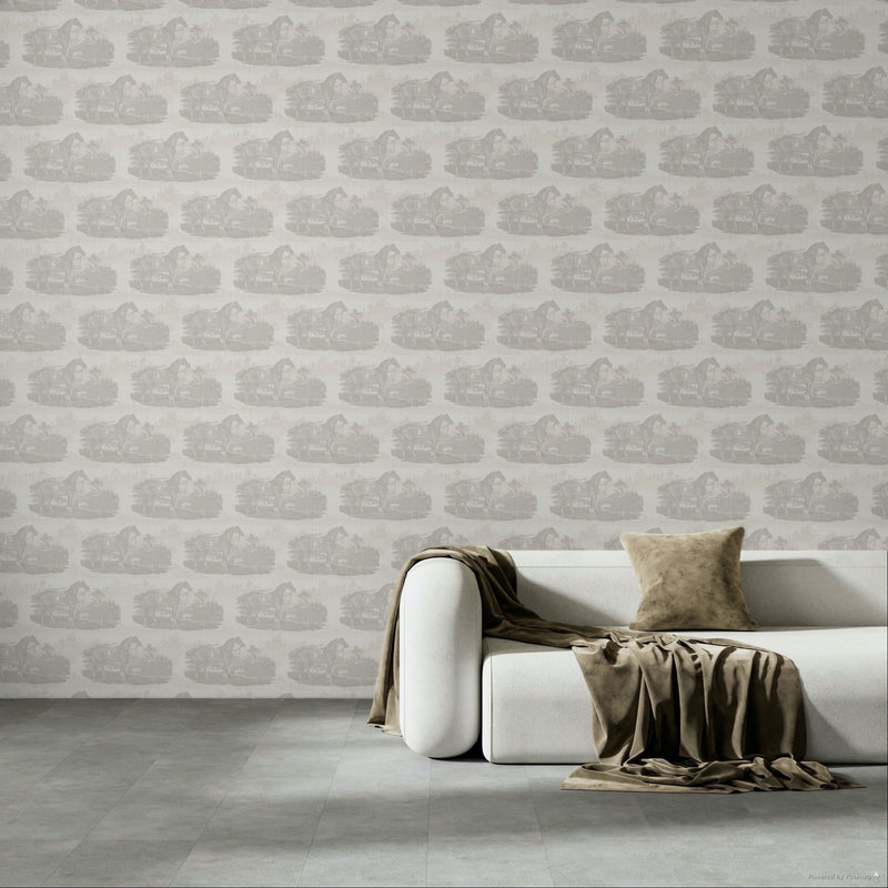 17-09-023-00  Horse Toile Off-white