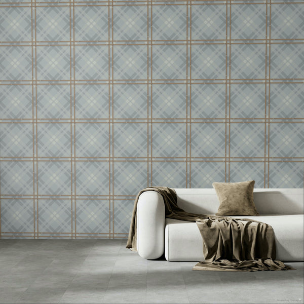 17-09-034-30 Tapet Tartan Mirage Grey