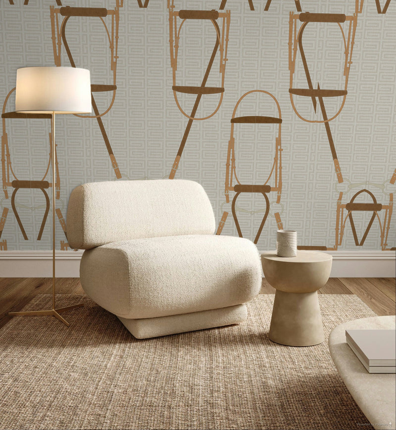 17-09-037-20 Tapet Bridle & Rein Sand