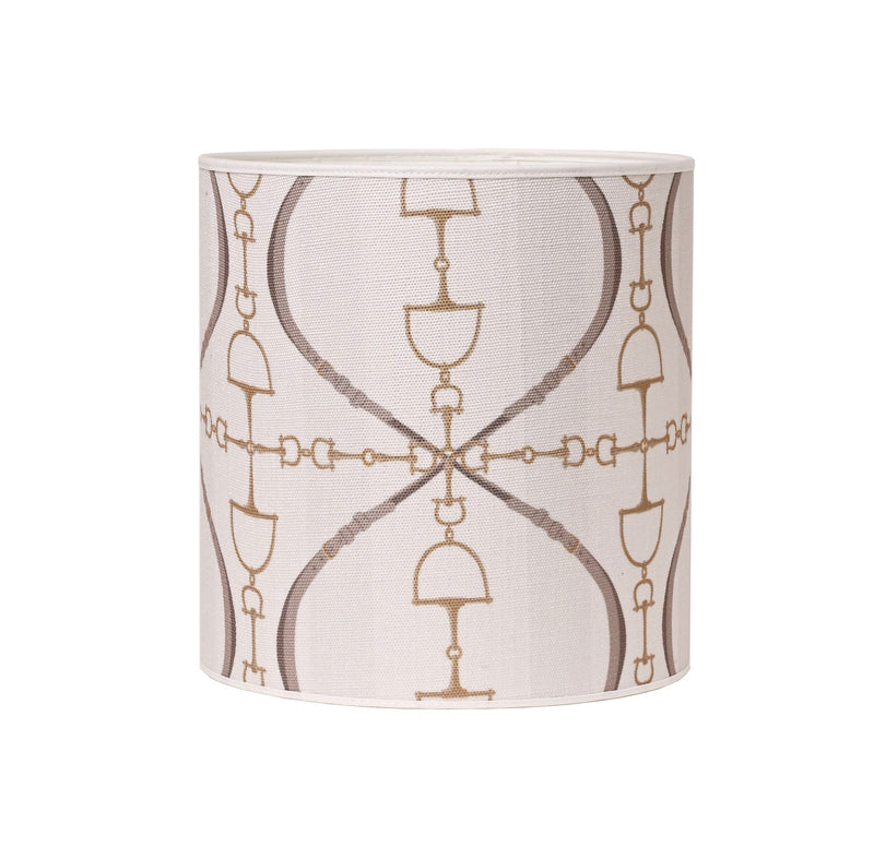 Snaffle Bit Lampa Antique  Brass med off-white Bite Luxury skärm