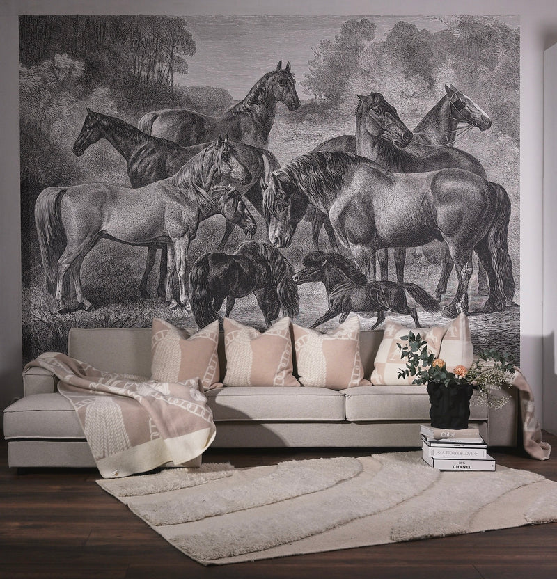 Pläd – CHAIN i Nyzeeländsk lammull linnen beige