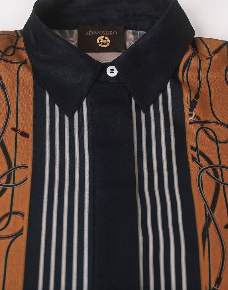 SATIN Skjorta Heritage Stripe