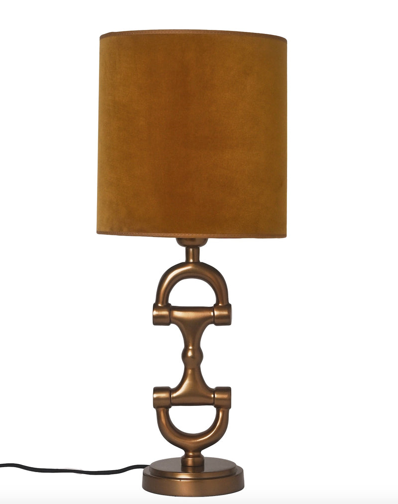 Lampa BIT Antique  Brass med mustard skärm inkluderad.