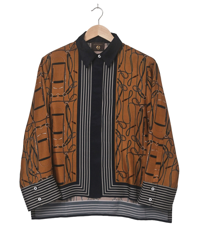 SATIN Skjorta Heritage Stripe