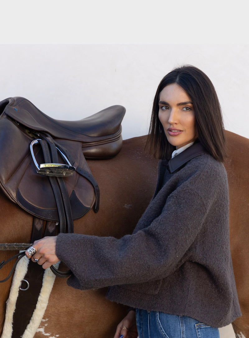 Exklusiv  Bouclé Ulljacka – Brun