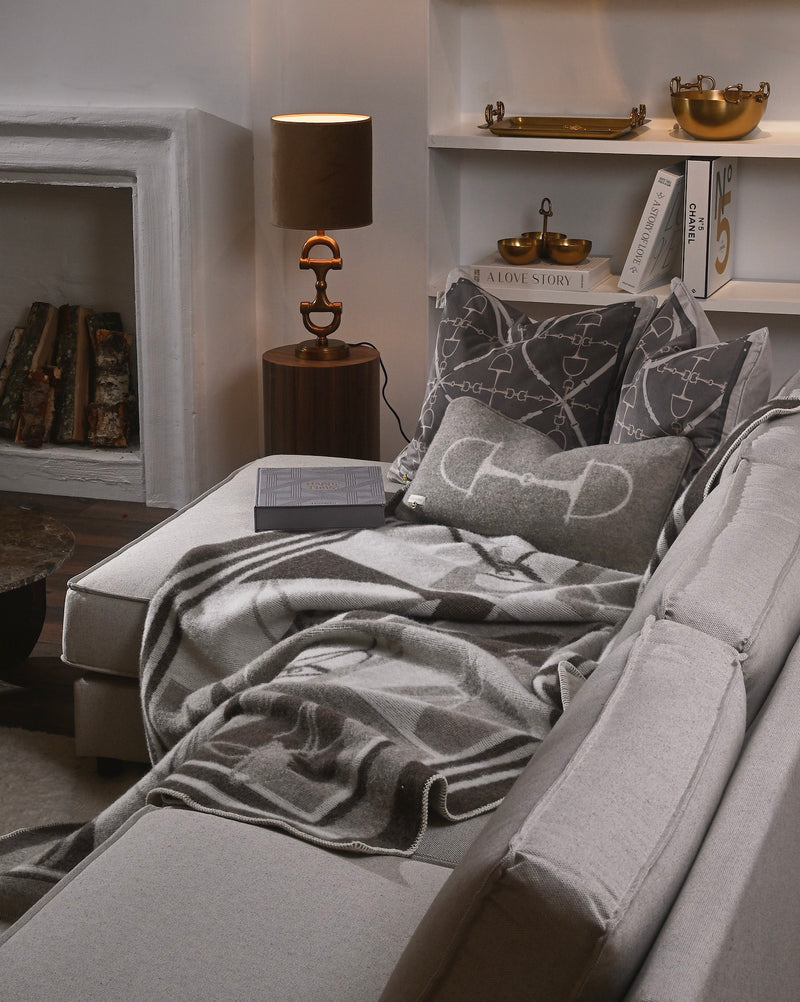 Lyxkudde i 100% Nyzeeländsk Lammull Beige Melange