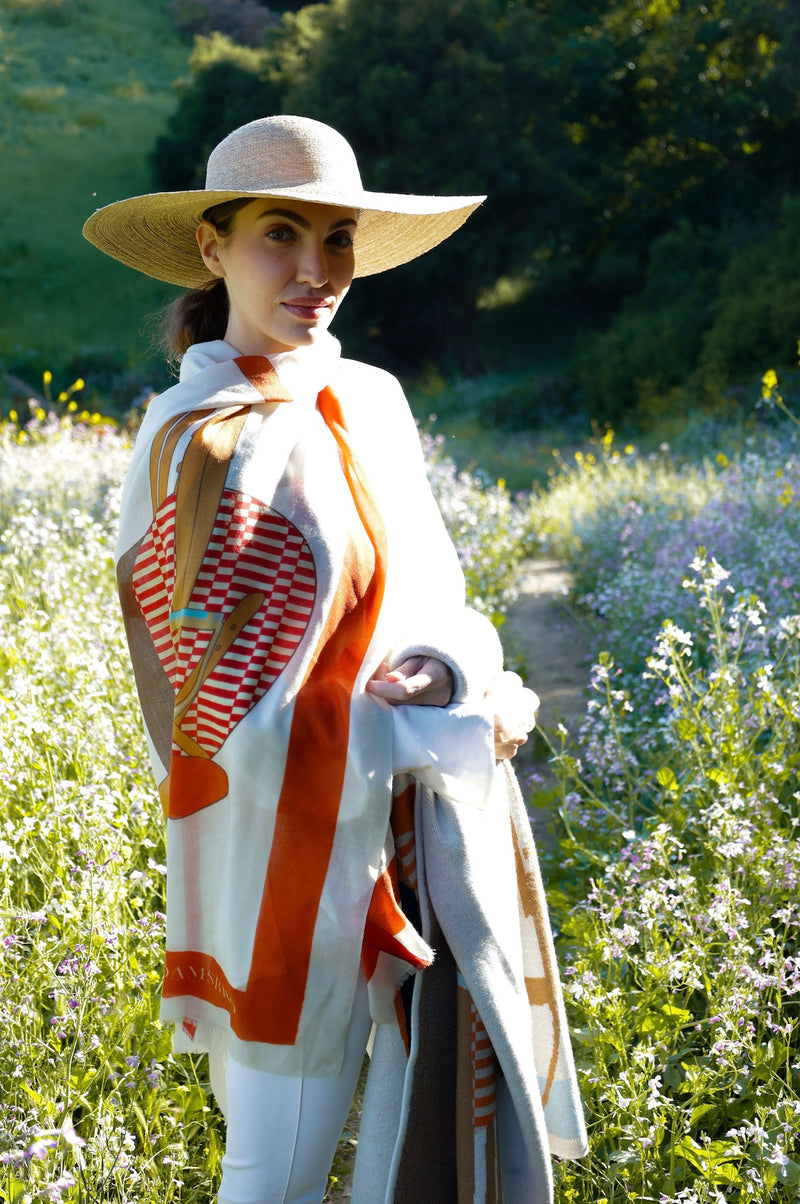Lyxig Kashmir scarf Dam – "Saddle"