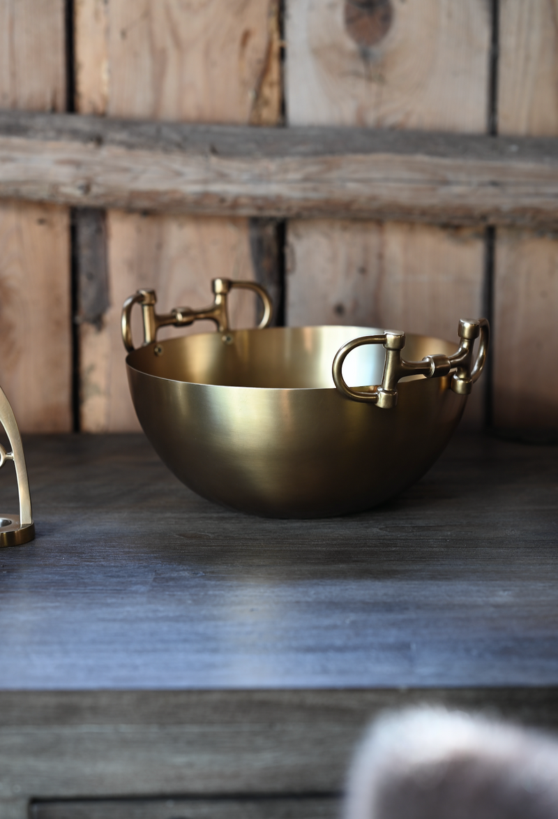 Bowl Brass med Bett detaljer