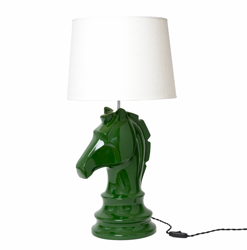 Lamp fot Chess Horse Green.