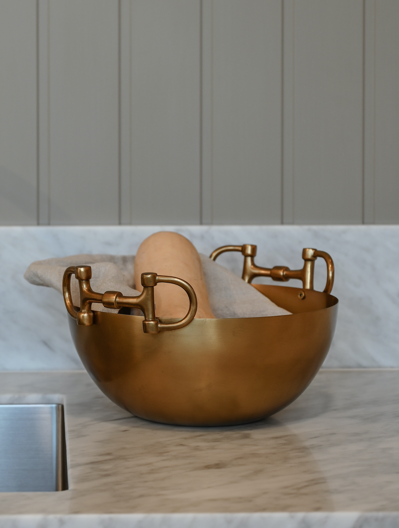 Bowl Brass med Bett detaljer