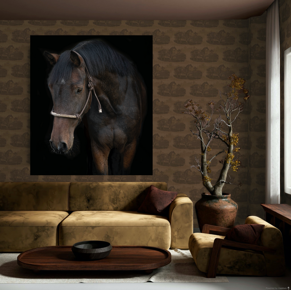17-09-023-45  Tapet Horse Toile Brown