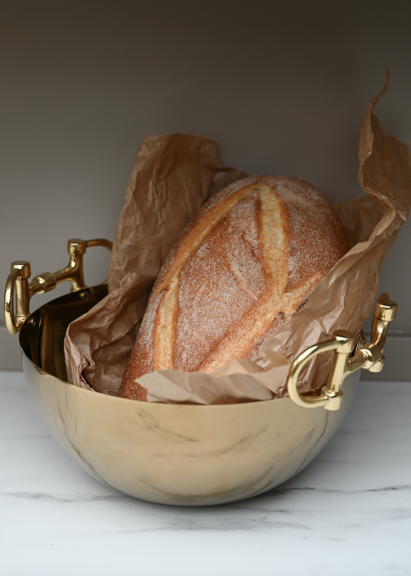 Bowl Guld med Bett detaljer