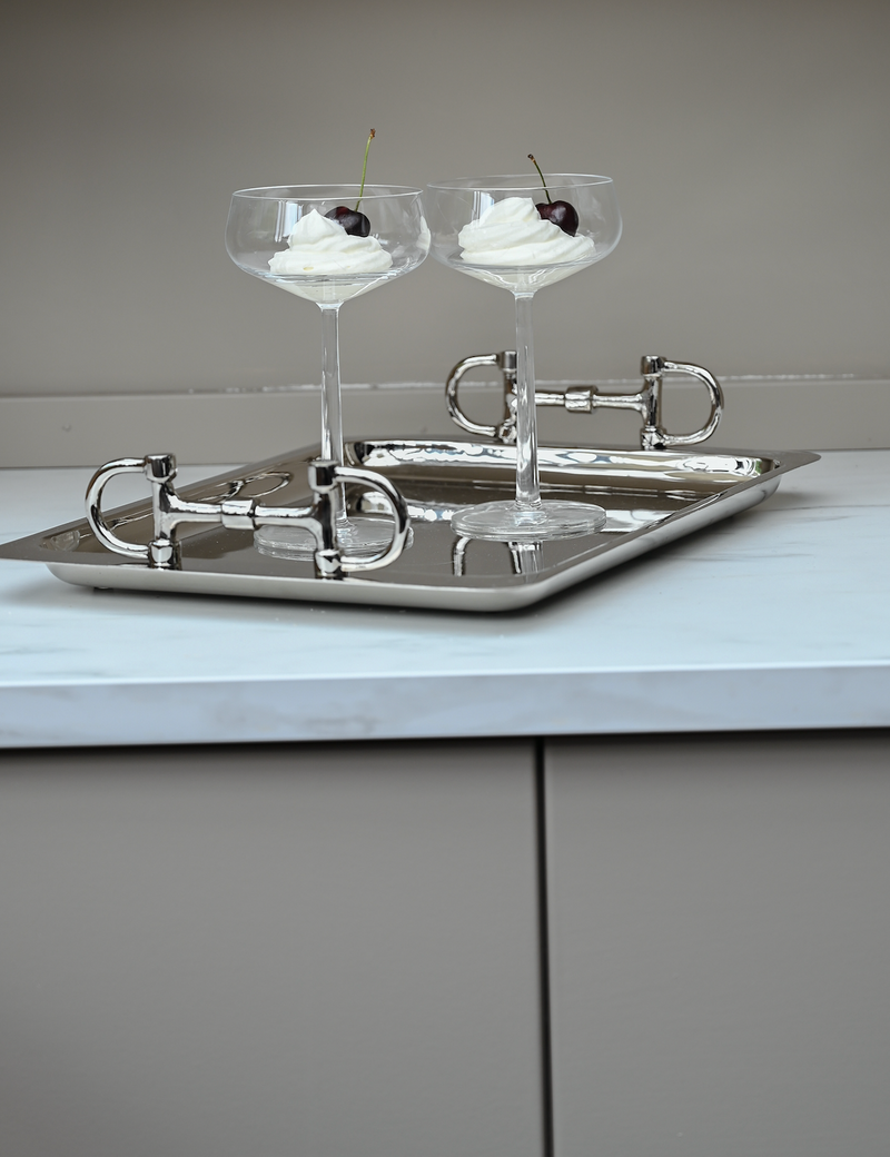 Serverings bricka Snaffle Bit Silver