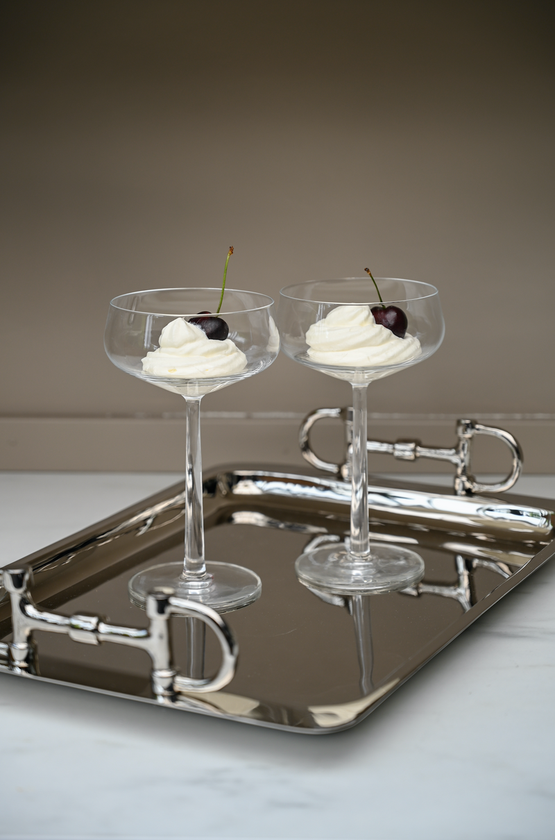 Serverings bricka Snaffle Bit Silver