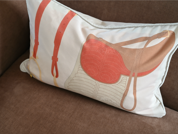Heritage Saddle kudde Soft Pink 60x40 cm