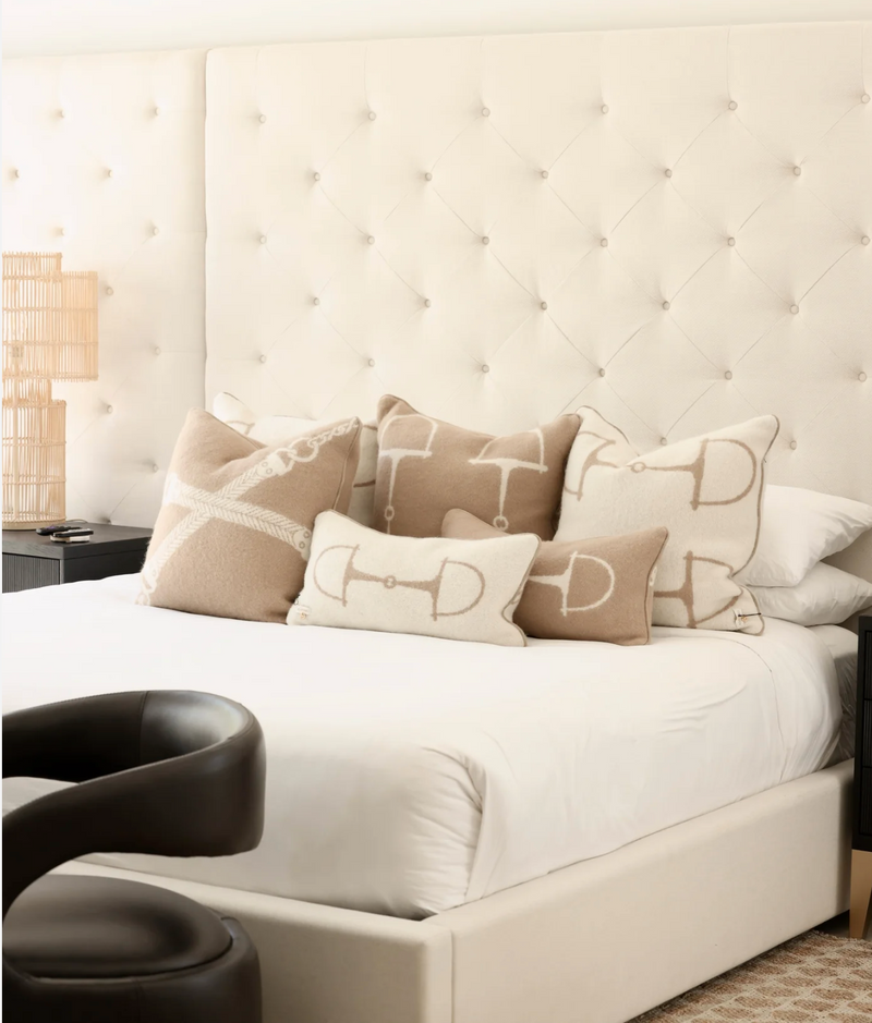 Lyxkudde i 100% Nyzeeländsk Lammull Nougat Classic