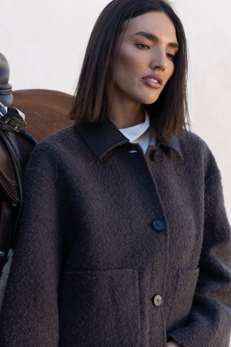Exklusiv  Bouclé Ulljacka – Brun