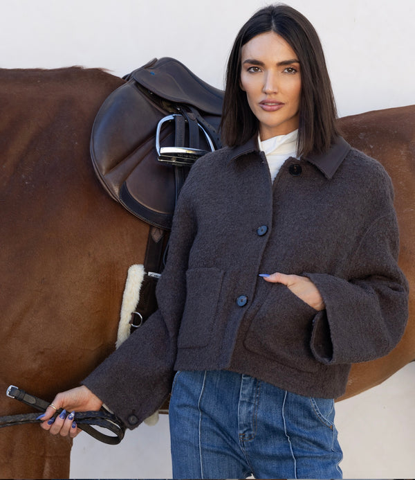 Exklusiv  Bouclé Ulljacka – Brun