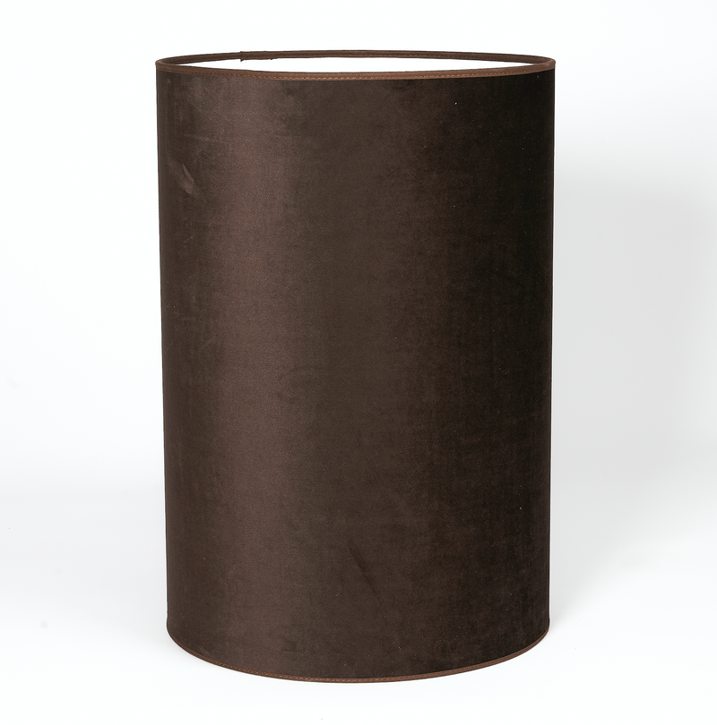 Tube Lampskärm Sammet Brun